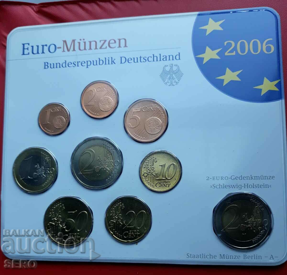 Germania-SET 2006 A-Berlin de 9 monede/2x2 euro/