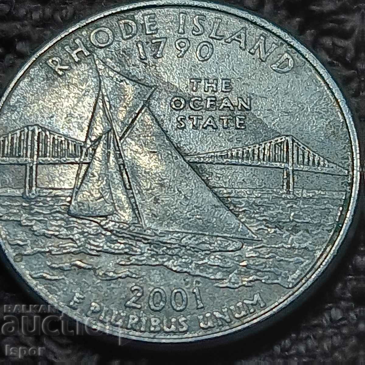 119/ SUA Statul Rhode Island 25c 2001