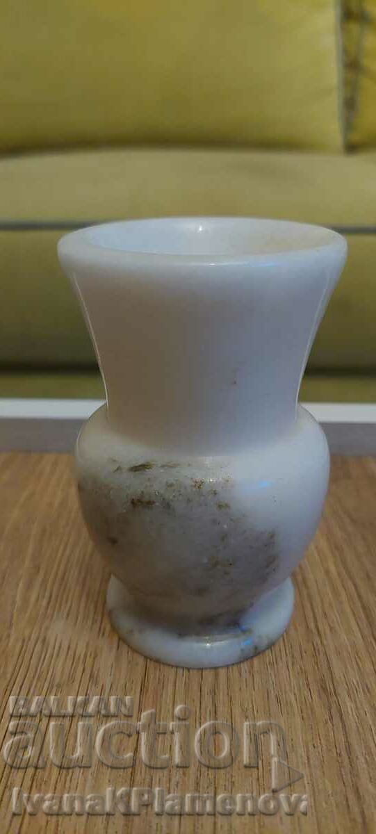 A small marble vase