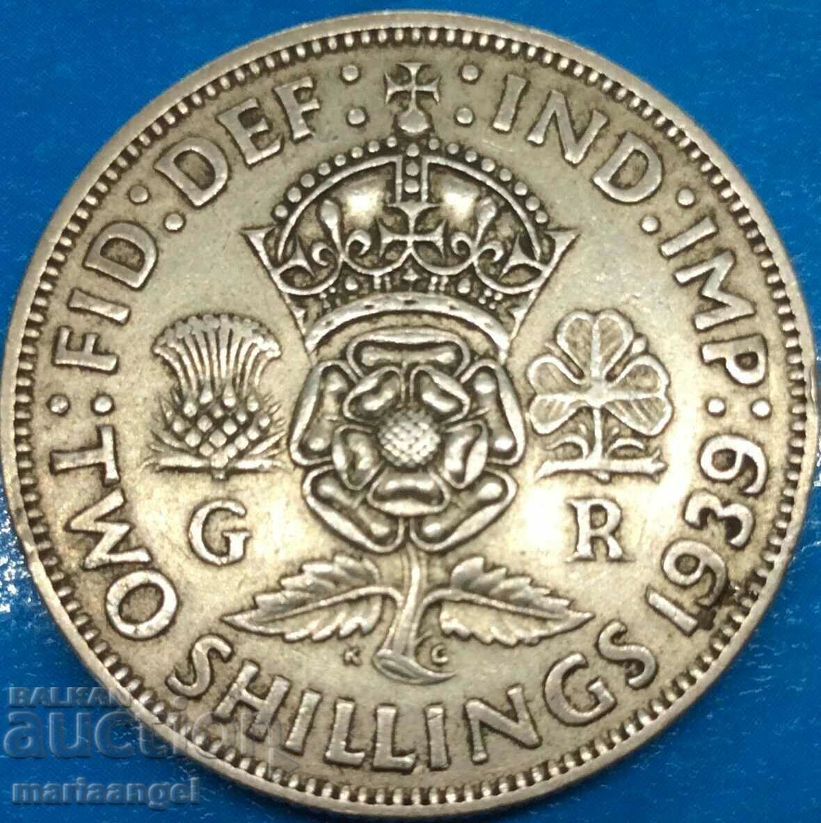 2 shillings 1939 Great Britain