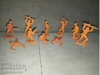 Lot of old figures soldiers orange