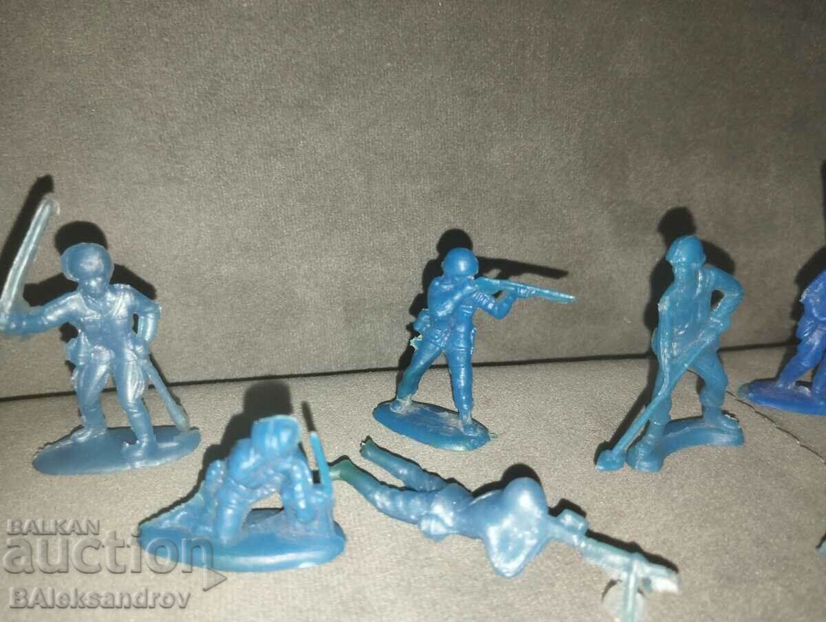 Lot of old figures soldiers blue - 5