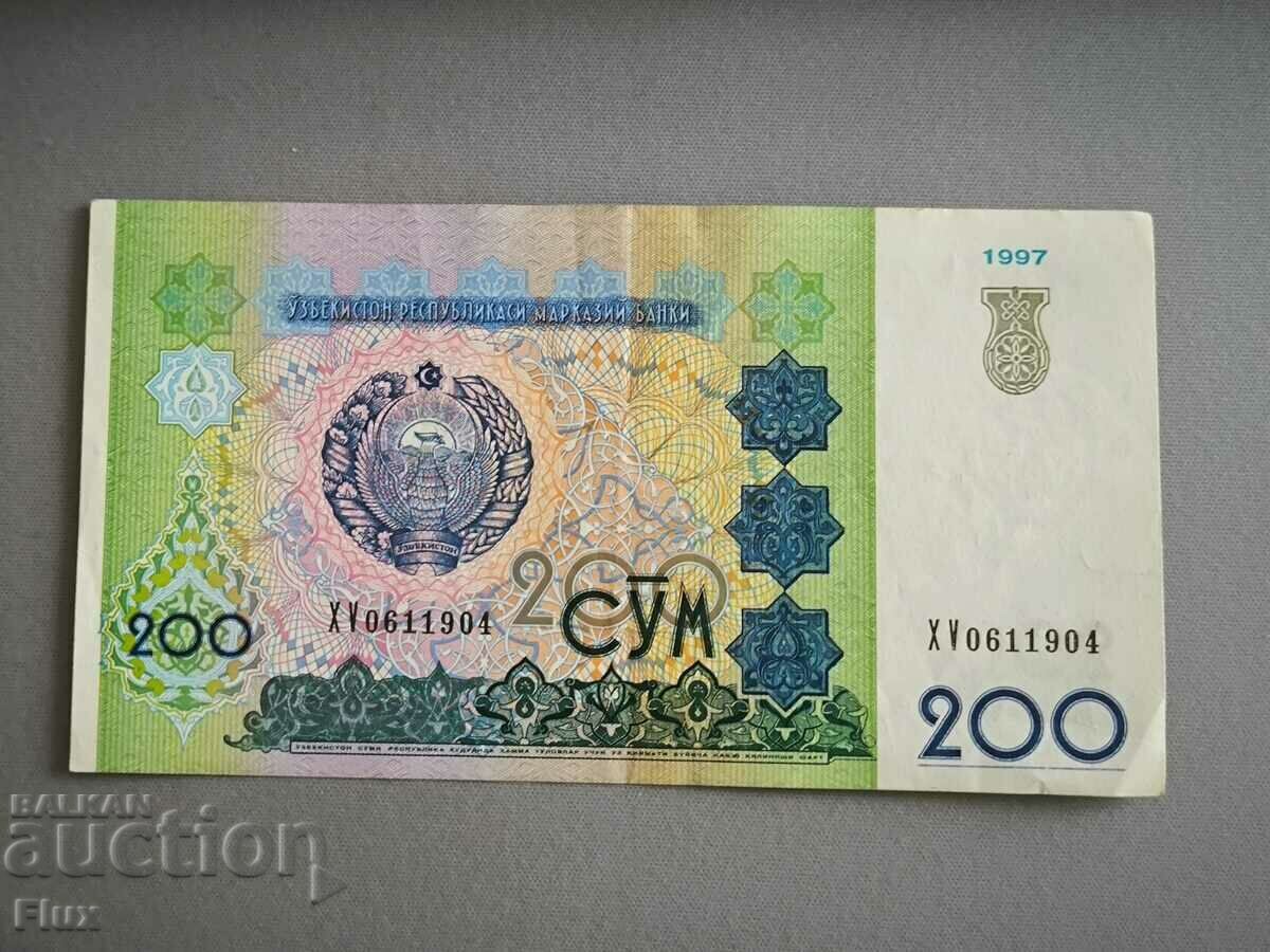 Bancnota - Uzbekistan - 200 sum | 1997