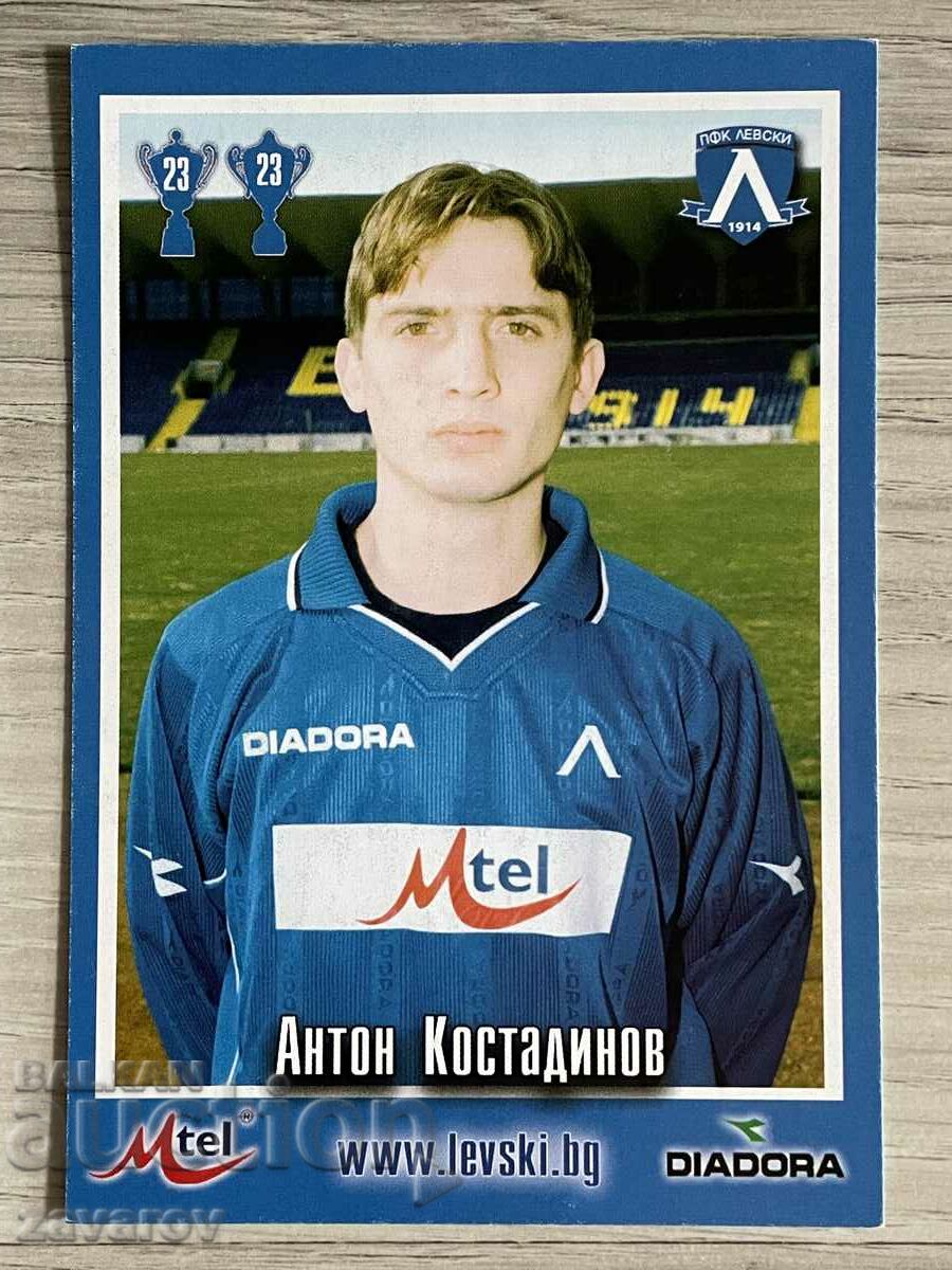 Levski Sofia Anton Kostadinov Card 2002