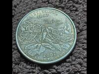 133/ USA State of Mississippi 25c 2002