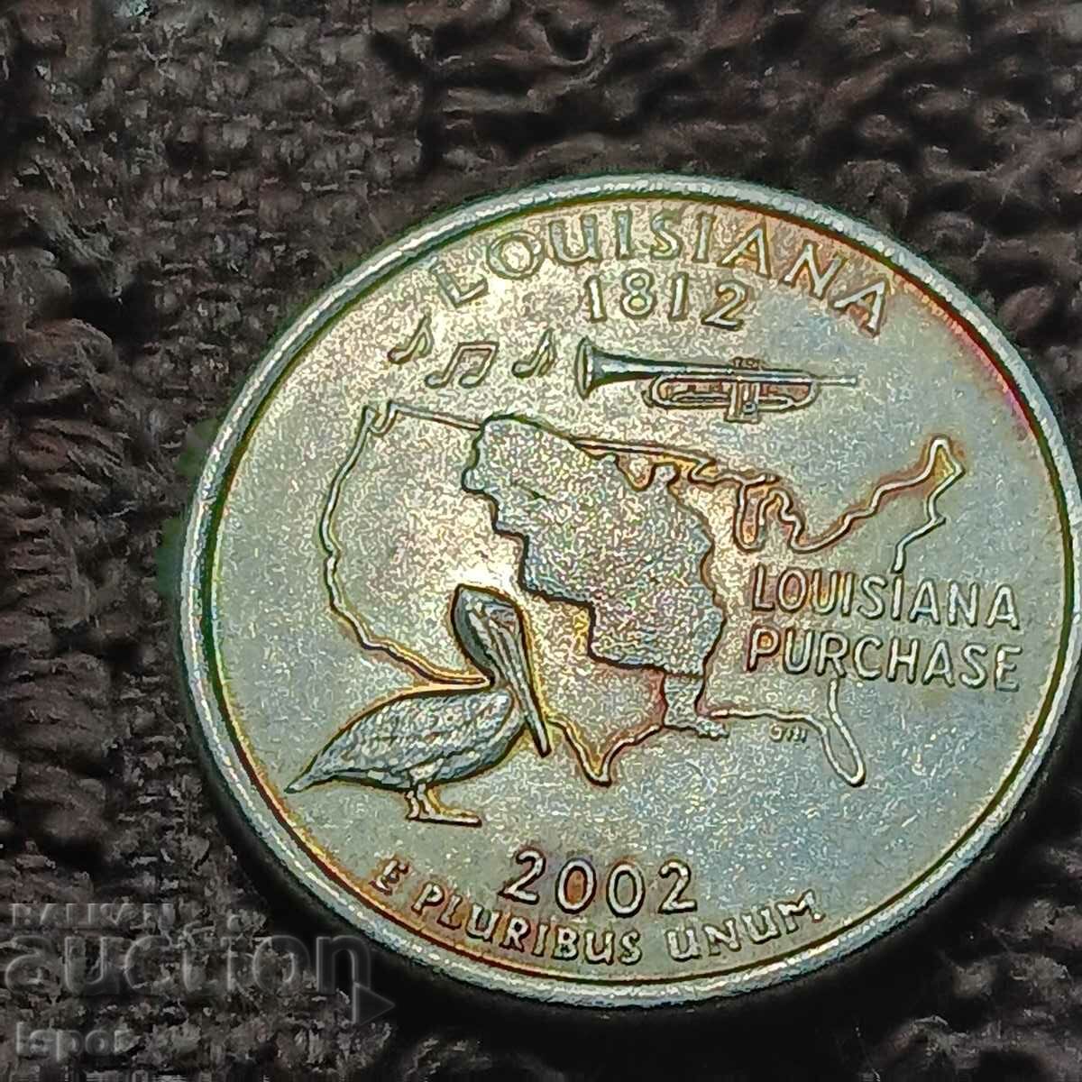 134/ SUA Statul Louisiana 25c 2002