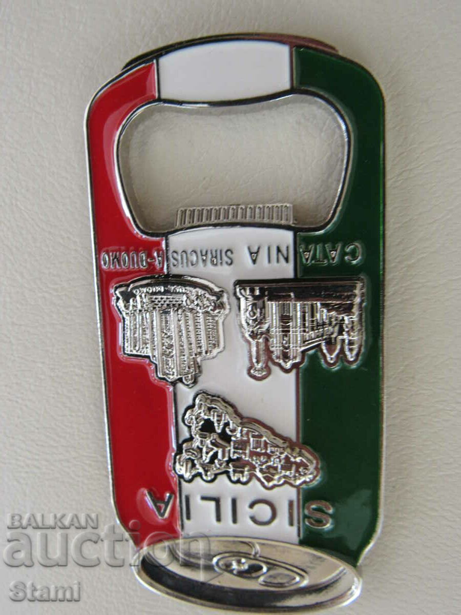 Metal magnet-opener from Sicily, Italy-1 with price 10.00 BGN | € 5.11