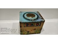 Old metal toy washing machine, rare sheet metal Russian social game