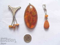 Lot of amber pendants