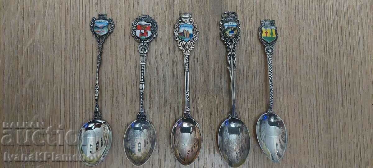 Spoons for collectors 5 pieces