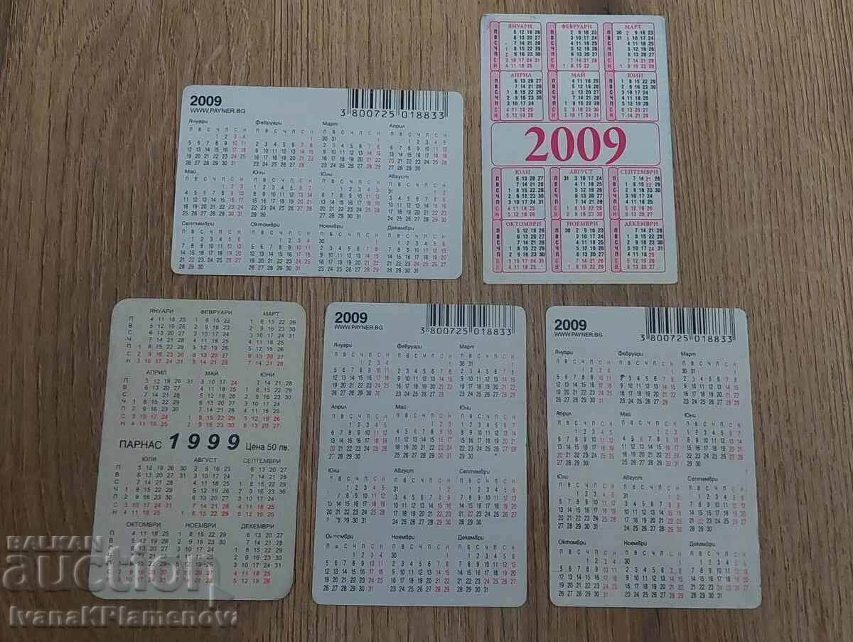 Calendare pentru colectionari 5 bucati - 7