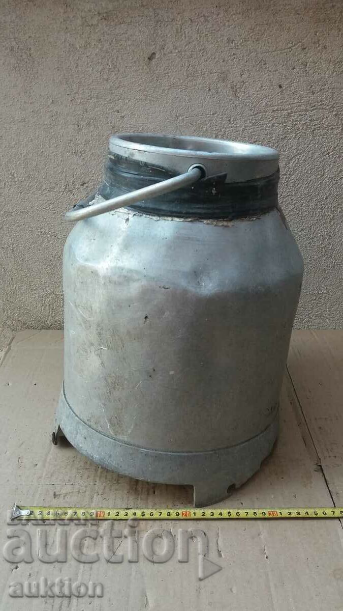 METAL MILK BOTTLE - 20 LITERS ALUMINUM CONTAINER