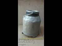 METAL MILK BOTTLE - 20 LITERS ALUMINUM CONTAINER