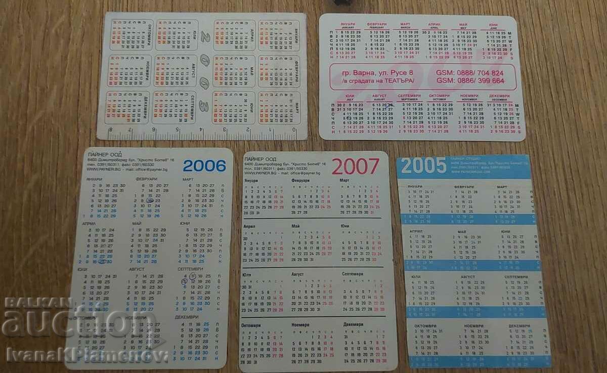 Livrarea Calendare pentru colectionari 5 bucati
