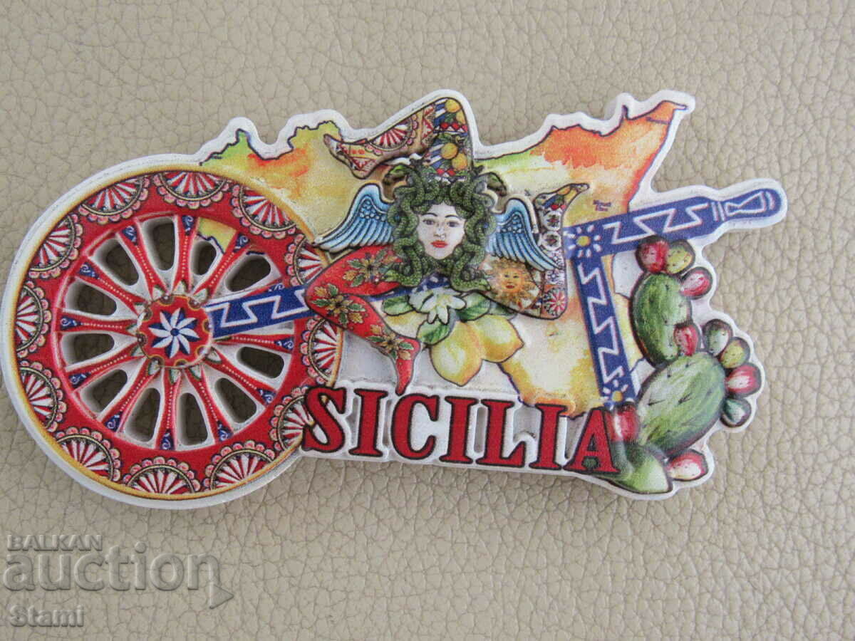 Auction Magnet from Sicily, Italy-1 Auction Magnet from Sicily, Italy-1