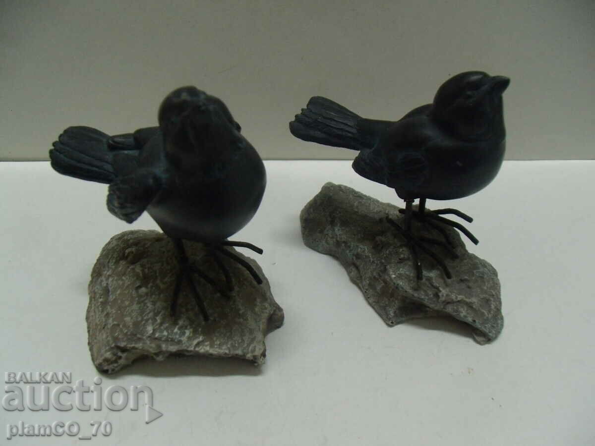 №*7758 two old figures - birds - metal / figure - bird / - 5 №*7758 two old figures - birds - metal / figure - bird / - 5