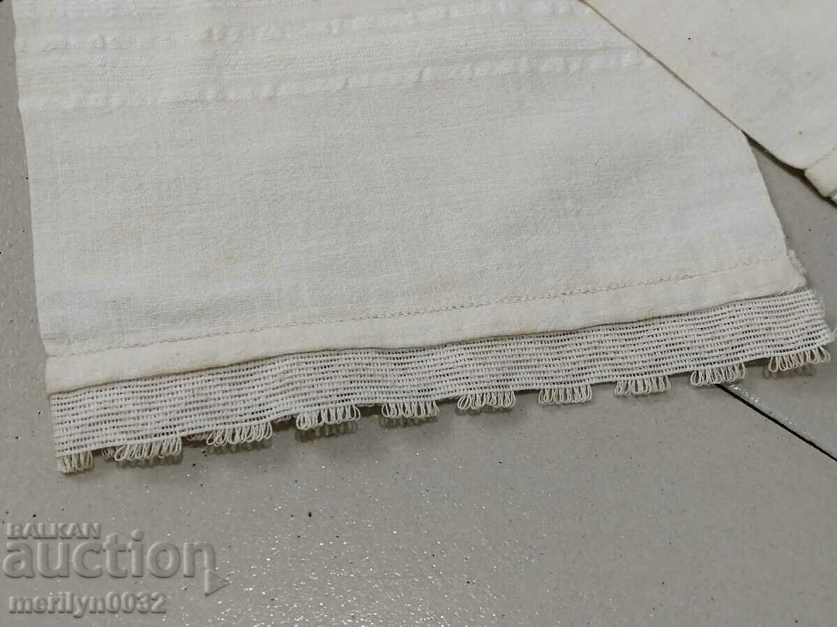 Old fringed cloth with lace, knitting, fringe with embroidery - 6 Old fringed cloth with lace, knitting, fringe with embroidery - 6