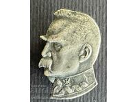 39112 Poland badge with the image of Marshal Jozef Pilsudski