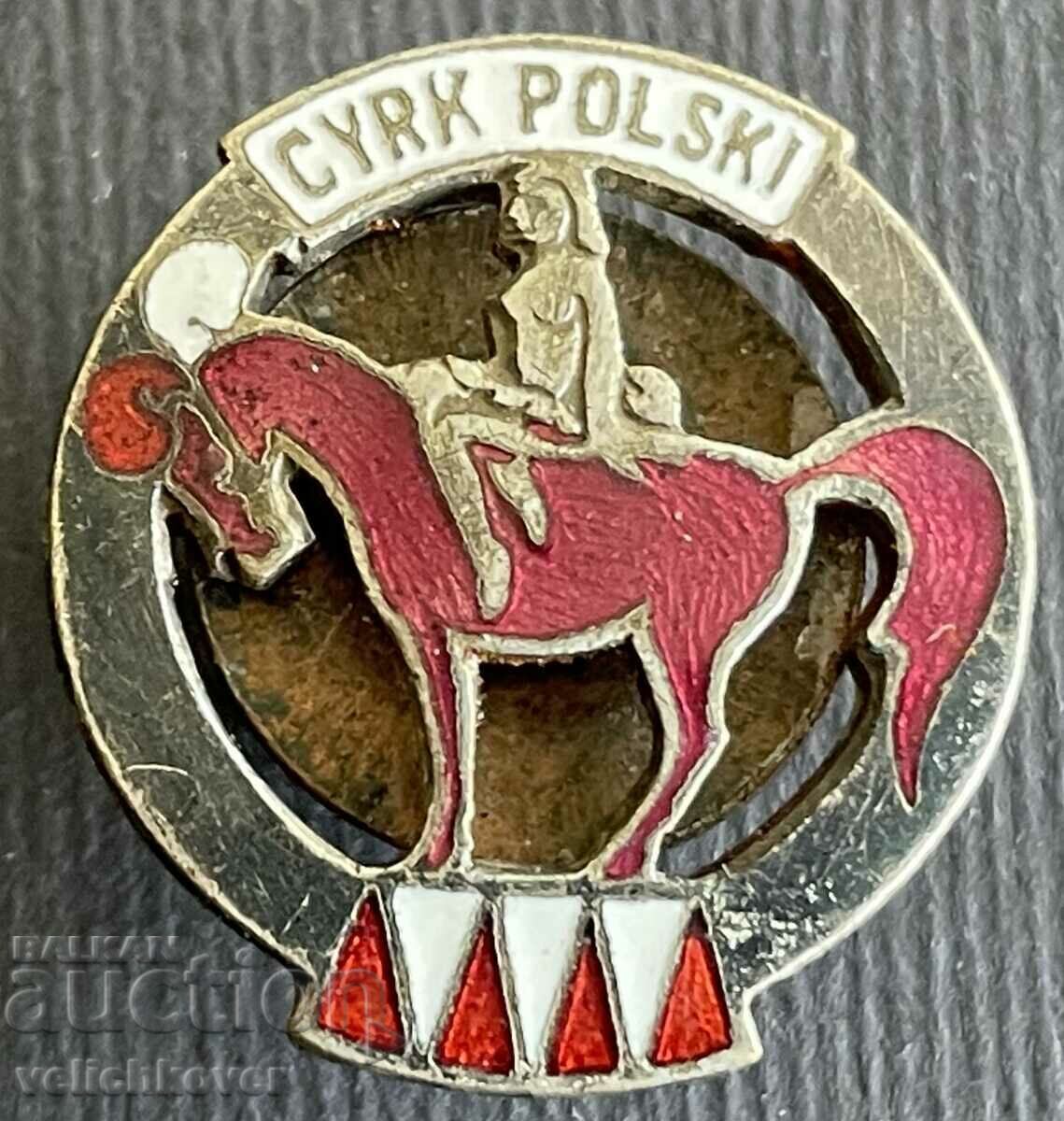 39113 Poland badge State Circus of Poland enamel screw