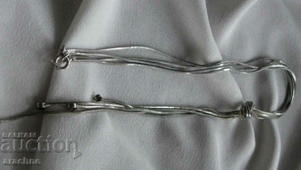 Elegant silver necklace with brown tourmalines with price 75.00 BGN | € 38.35 Elegant silver necklace with brown tourmalines with price 75.00 BGN | € 38.35