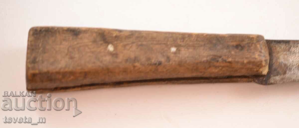Delivery of Antique knife with a wooden handle