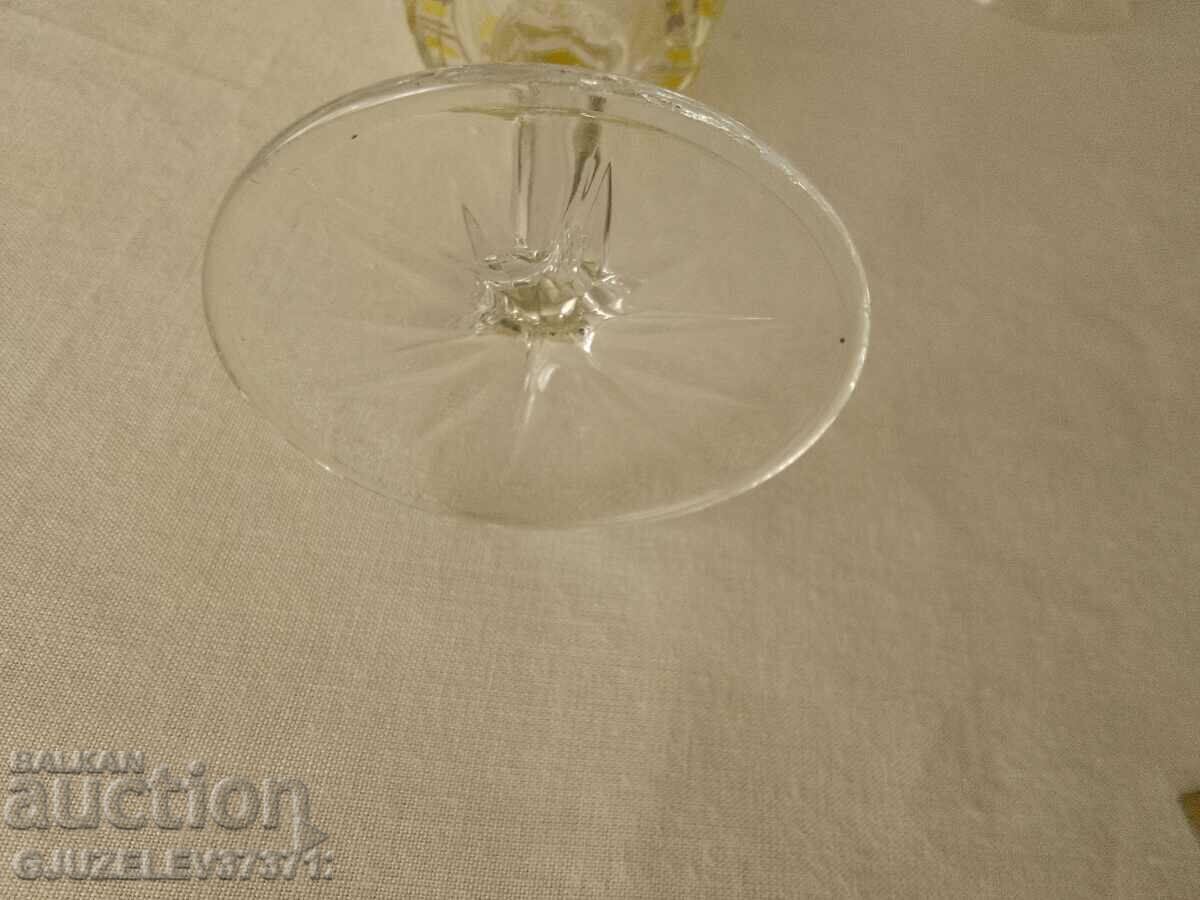 set of 5 vintage VMC Reims French-120 liqueur glasses - 7