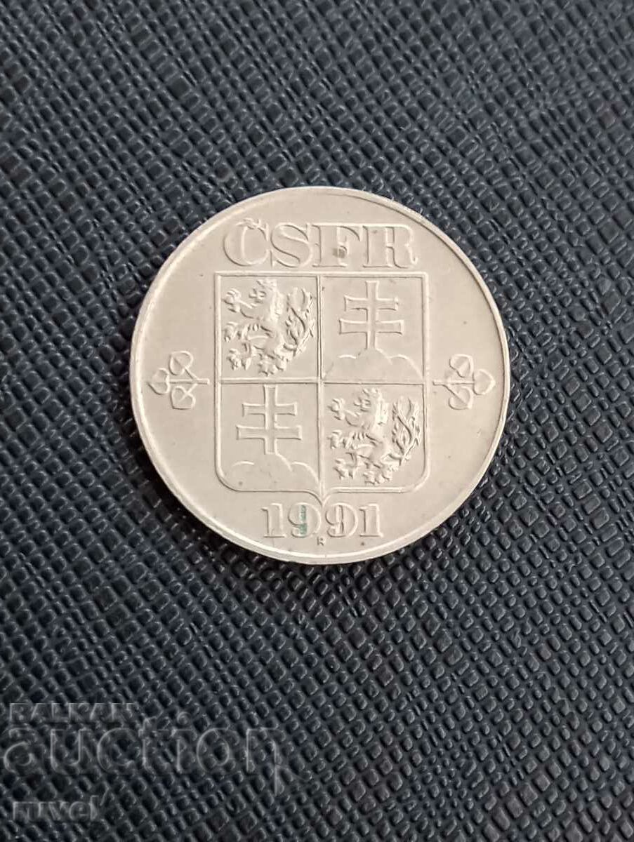 Τσεχοσλοβακία, 5 κορώνες 1991 με τιμή 1.40 BGN | € 0.72 Τσεχοσλοβακία, 5 κορώνες 1991 με τιμή 1.40 BGN | € 0.72