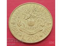 200 lire 1994 - Italy - Protection of cultural heritage