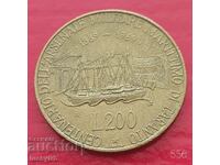 200 lire 1989 - Italy - Taranto Naval Base