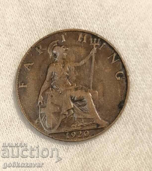 Marea Britanie 1 farthing 1920