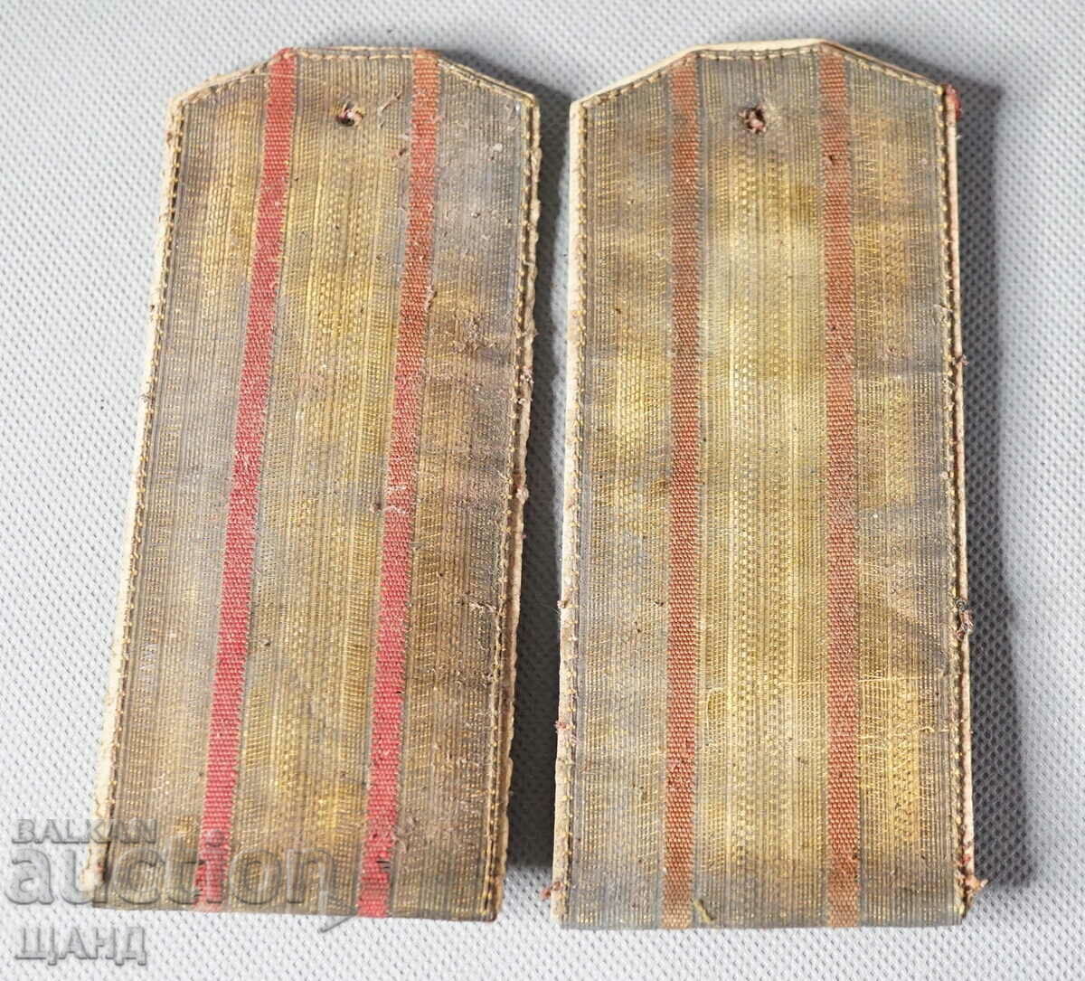 Old Military Officers serrated epaulettes colonel