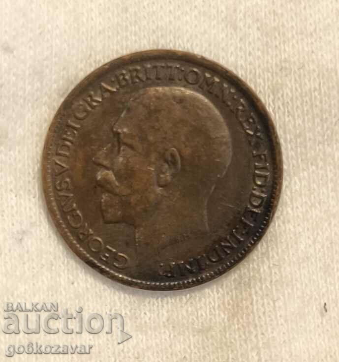 Great Britain 1 farthing 1919