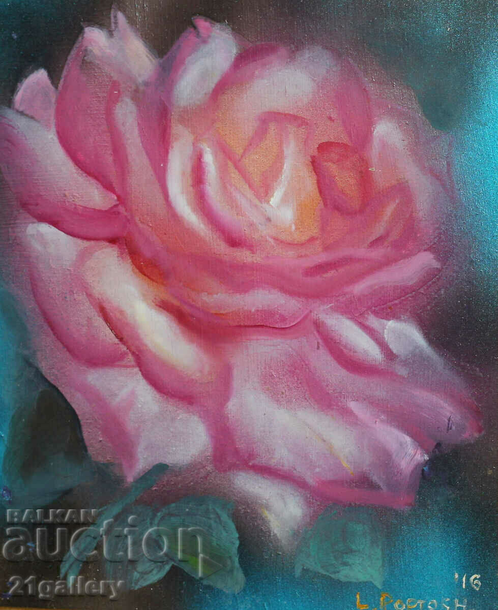 Lyudmila Poptosheva (1942-2022) Oil, Floral composition with price 300.00 BGN | € 153.39 Lyudmila Poptosheva (1942-2022) Oil, Floral composition with price 300.00 BGN | € 153.39