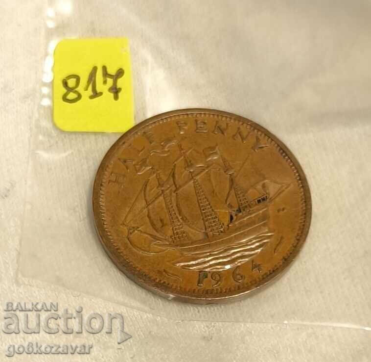 Auction  Great Britain 1/2 penny 1964