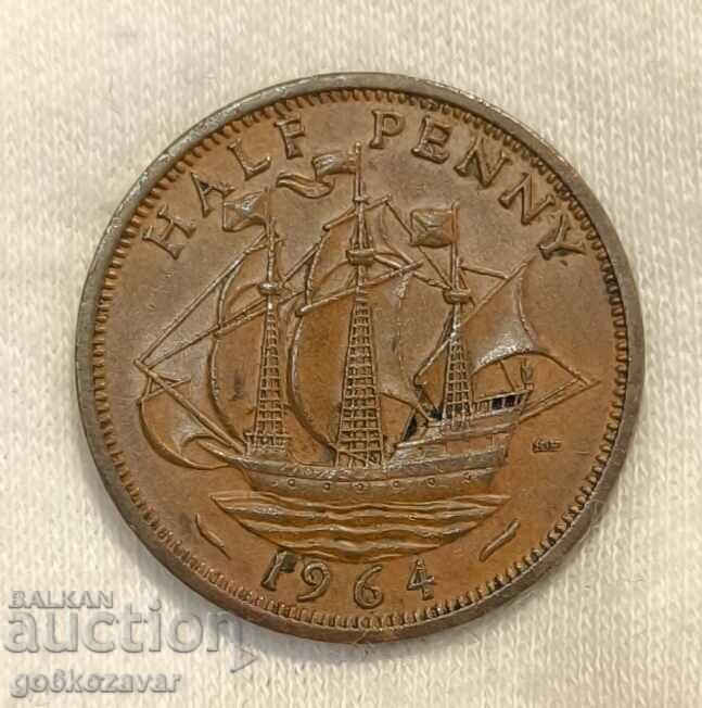 Marea Britanie 1/2 penny 1964