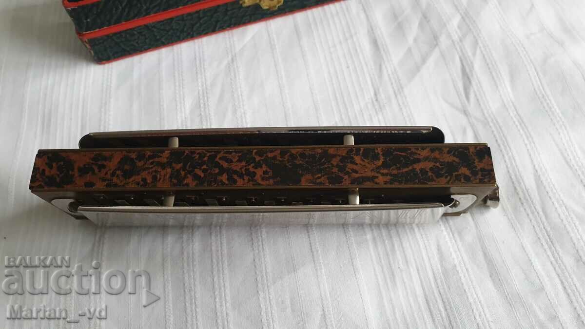 Harmonica M Hohner "CHROMONIKA II" with original box 1945 - 5