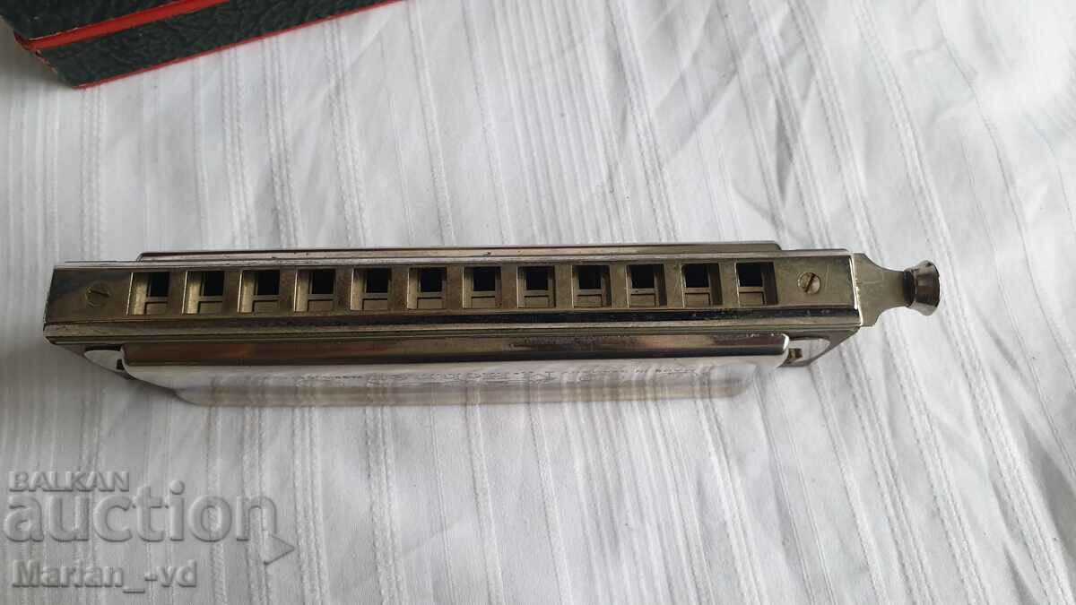 Harmonica M Hohner "CHROMONIKA II" with original box 1945 - 6
