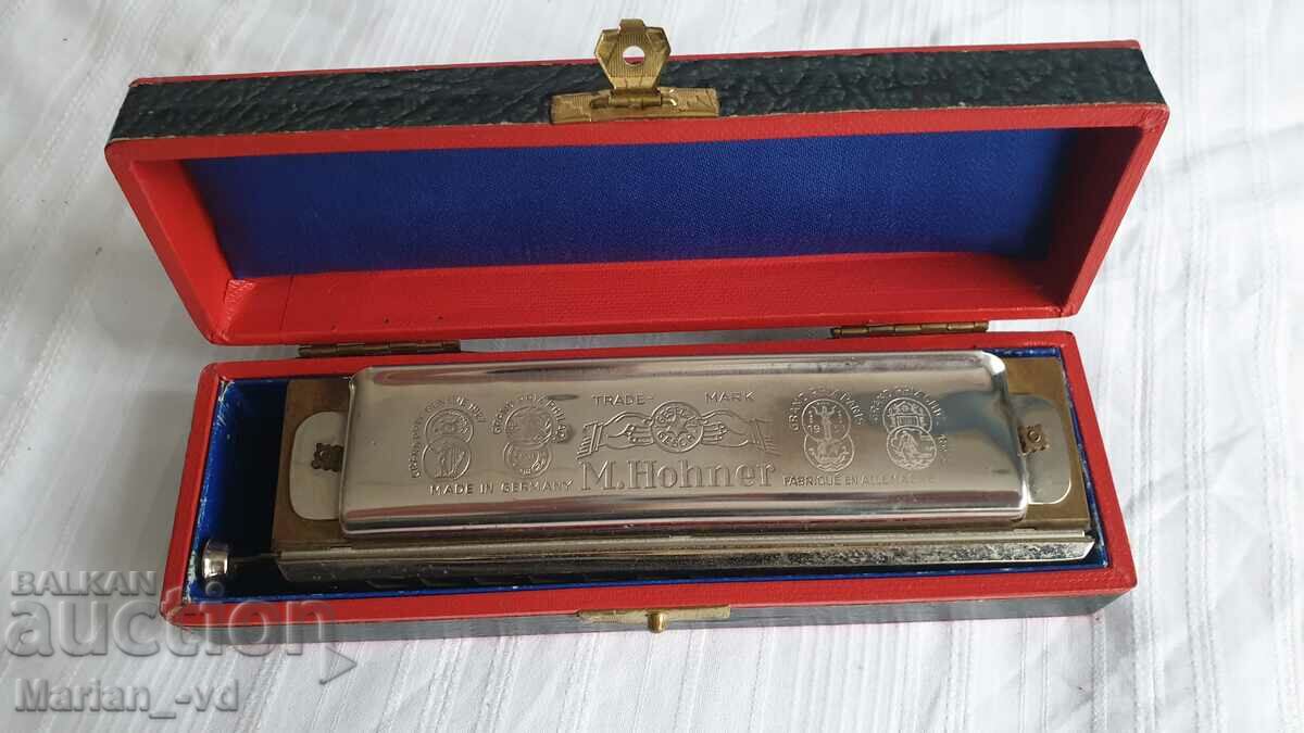 Harmonica M Hohner "CHROMONIKA II" με γνήσιο κουτί 1945