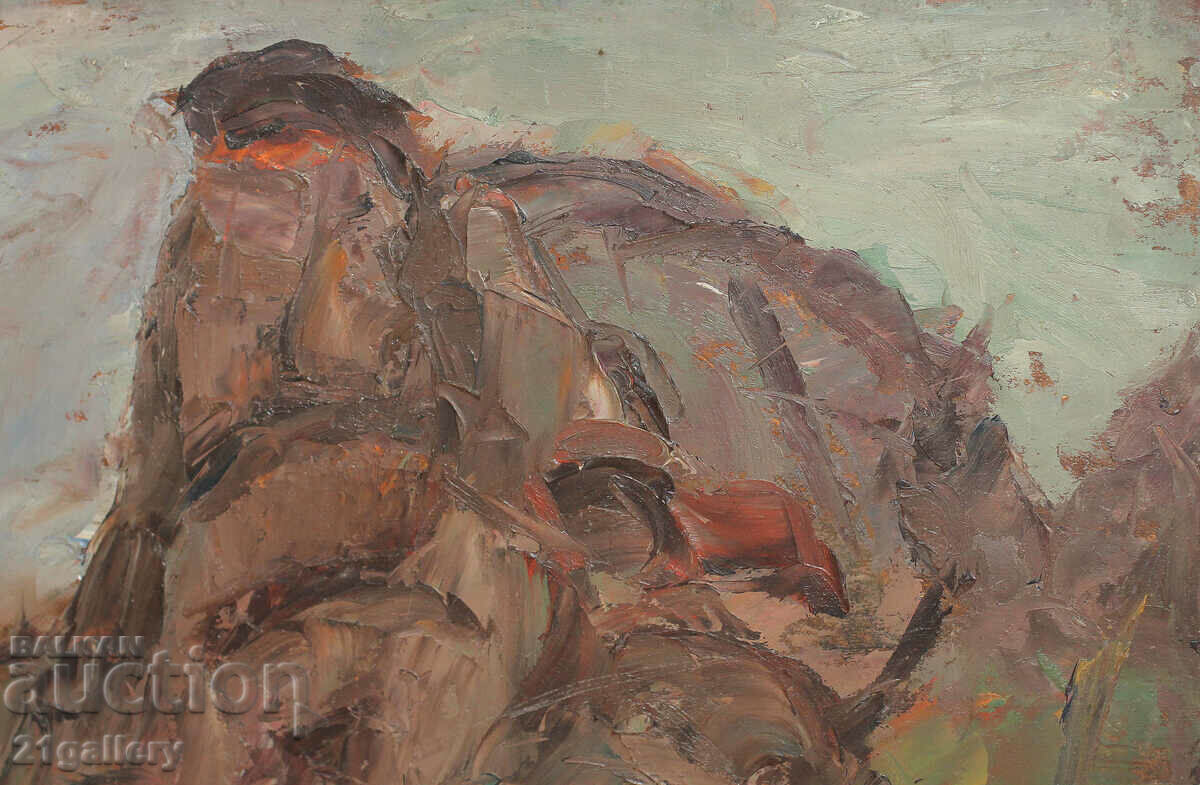 Prof. Zhivko Cholakov (1914-1978) Peisaj - vopsele în ulei - 5 Prof. Zhivko Cholakov (1914-1978) Peisaj - vopsele în ulei - 5