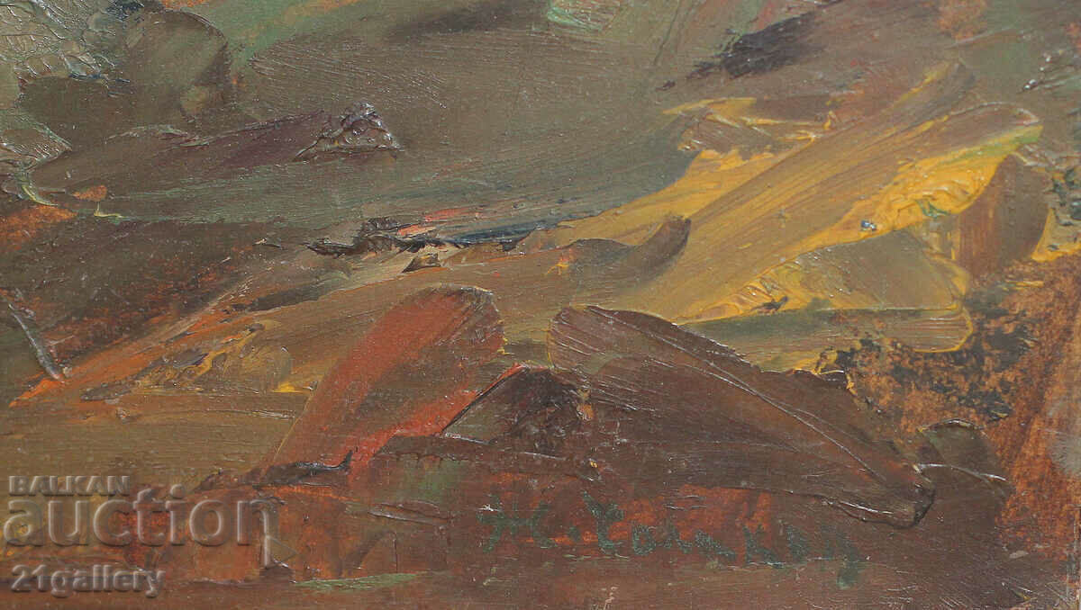 Prof. Zhivko Cholakov (1914-1978) Peisaj - vopsele în ulei - 6 Prof. Zhivko Cholakov (1914-1978) Peisaj - vopsele în ulei - 6