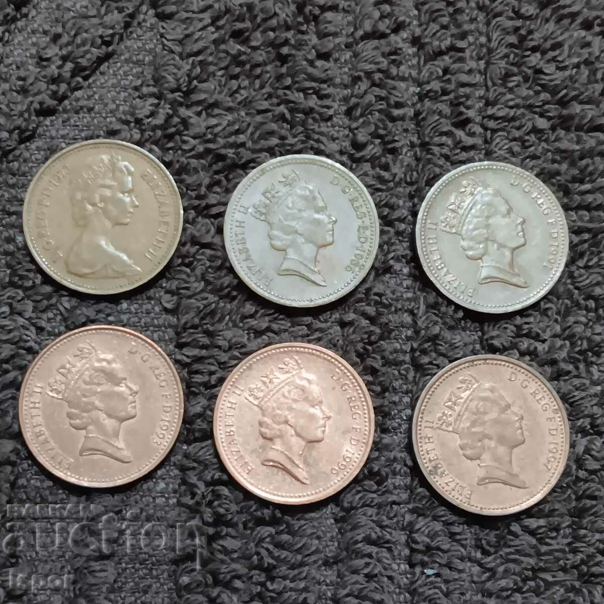 248/ Great Britain 1 penny-73/86/91/93/96/97