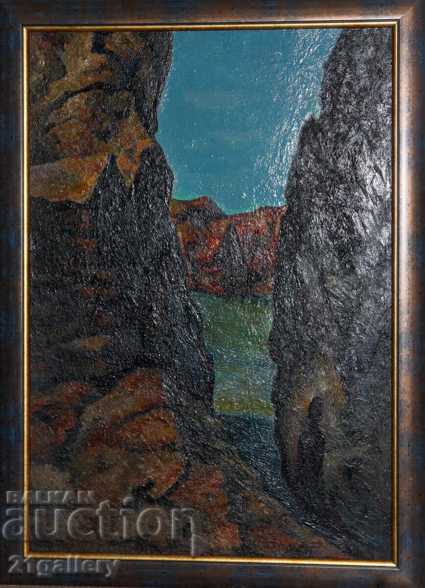 Veselin Kyurpanov (1958-) Oil paints "The Rocks" Veselin Kyurpanov (1958-) Oil paints "The Rocks"