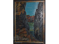 Veselin Kyurpanov (1958-) Oil paints "The Rocks"