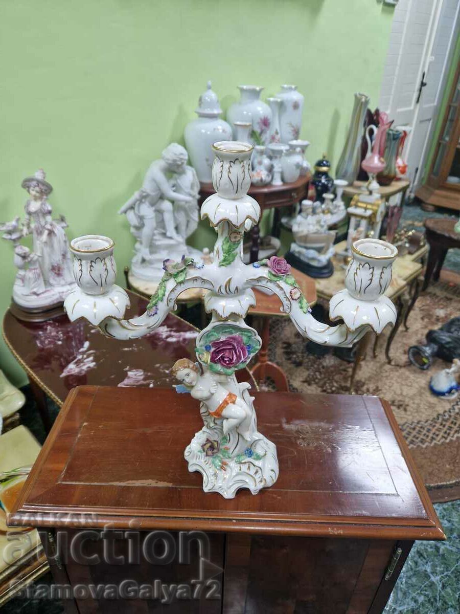 Παράδοση Μοναδική κηροπήγα αντικέ Ernst Bohne&Sohne