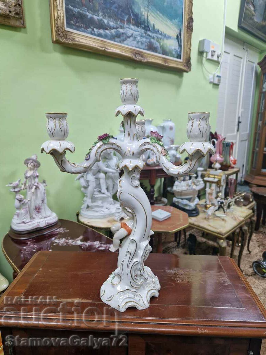 Unique Ernst Bohne&Sohne antique candle holder - 6 Unique Ernst Bohne&Sohne antique candle holder - 6