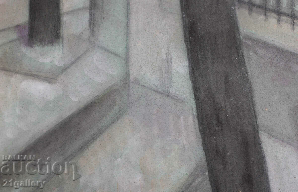 Lubomir Savinov (1941-) Urban landscape - watercolor - 5 Lubomir Savinov (1941-) Urban landscape - watercolor - 5