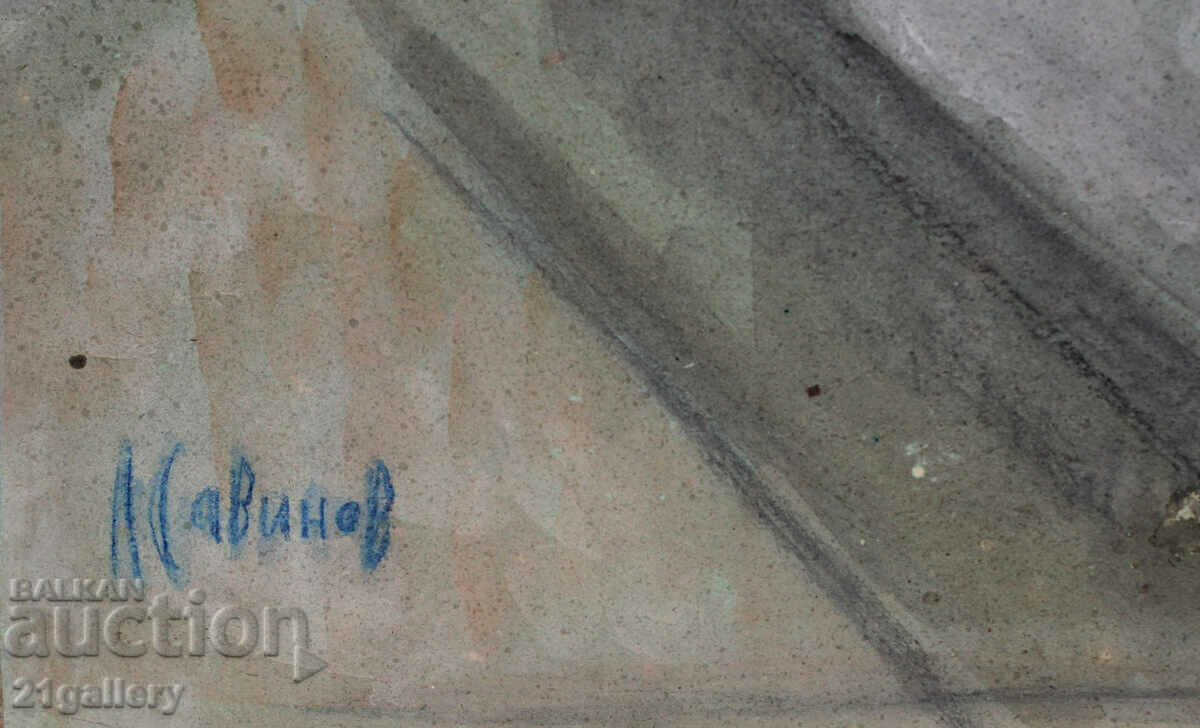 Lubomir Savinov (1941-) Urban landscape - watercolor - 7 Lubomir Savinov (1941-) Urban landscape - watercolor - 7