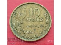 10 franci 1951 "B" - Franta