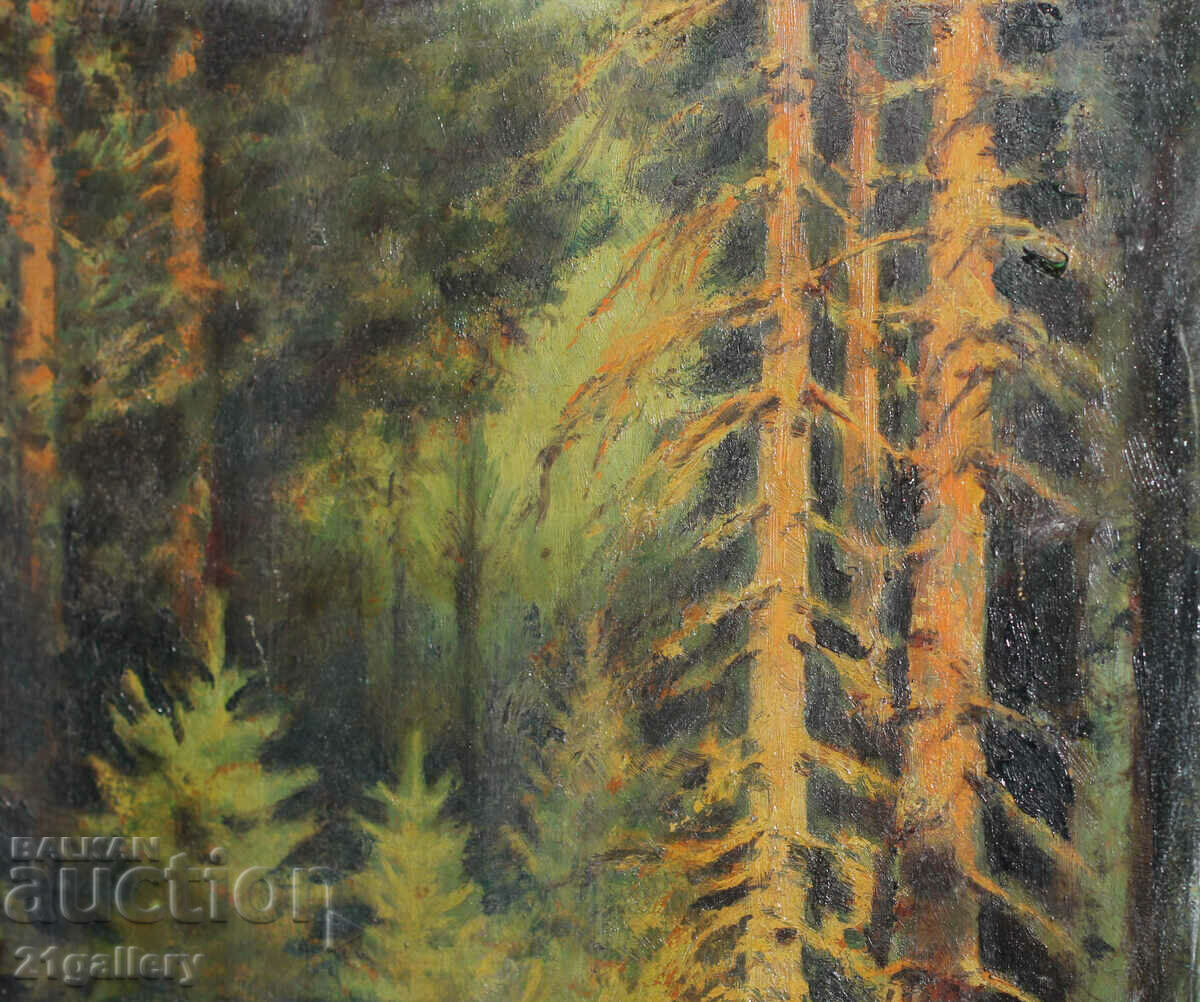 Gancho Cholakov (1922-1999) Oil paints - landscape 1953 with price 800.00 BGN | € 409.03 Gancho Cholakov (1922-1999) Oil paints - landscape 1953 with price 800.00 BGN | € 409.03