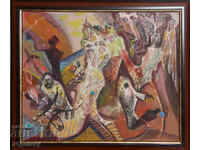 Vladimir Bunardzhiev (1953-) Compoziție abstractă 1988